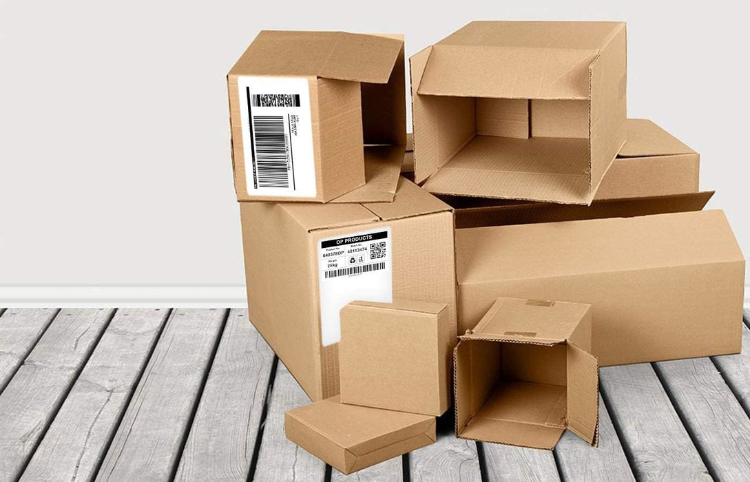 3000 Pack Thermal Transfer Tags 4" x 6.5". Perforated Self-Adhesive Rolls. Mailing Postage. Printing Paper. Blank for Shipping; Barcoding. Compatible with Desktop and Industrial Printers.