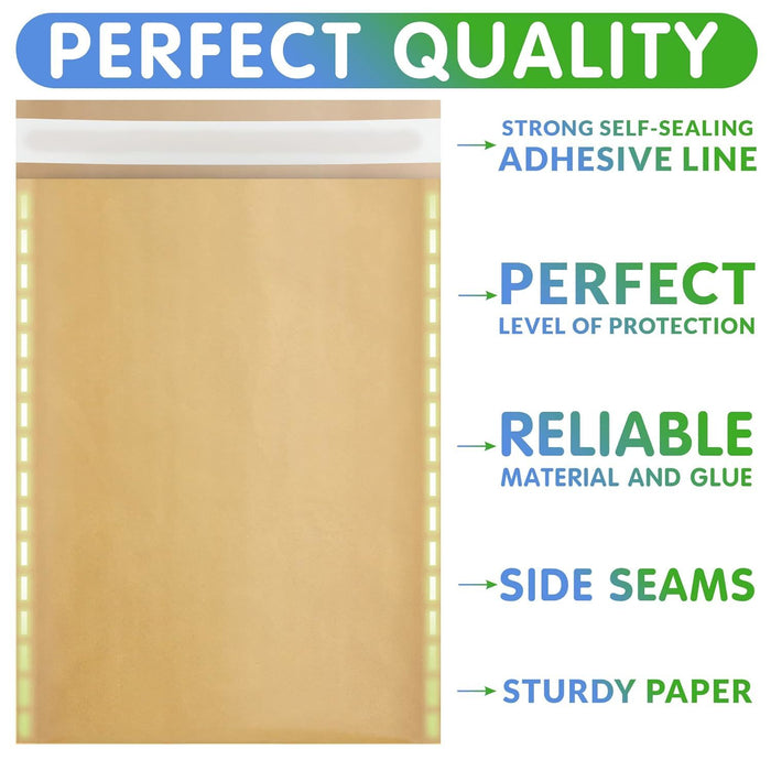 Natural Brown Kraft Bubble Mailers 5 x 9 Padded Envelopes 5x9; Pack of 700 Paper Cushion Envelopes with Peel and Seal for Mailing Shipping Packing Packaging Supplies; Paper Bag