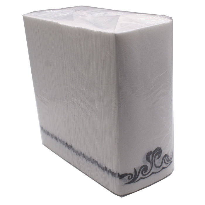 [100 Pack] Disposable Guest Towels Linen-Feel Paper Hand Towels;  Decorative Bathroom Hand Napkins for Kitchen; Weddings;  Dinners or Parties(Shipment From FBA)